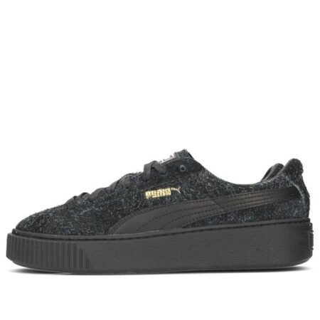 (WMNS) PUMA Suede Platform Elemental 'Black' 362224-01