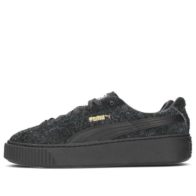(WMNS) PUMA Suede Platform Elemental 'Black' 362224-01