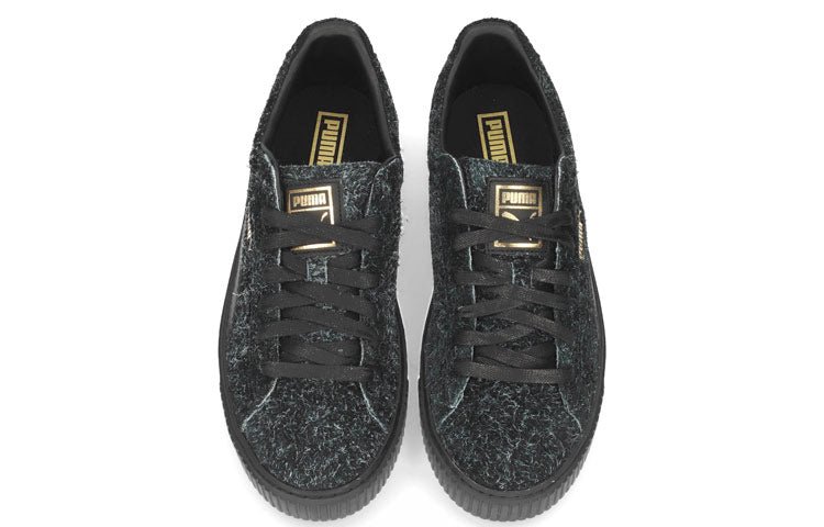 (WMNS) PUMA Suede Platform Elemental 'Black' 362224-01 - Image 3