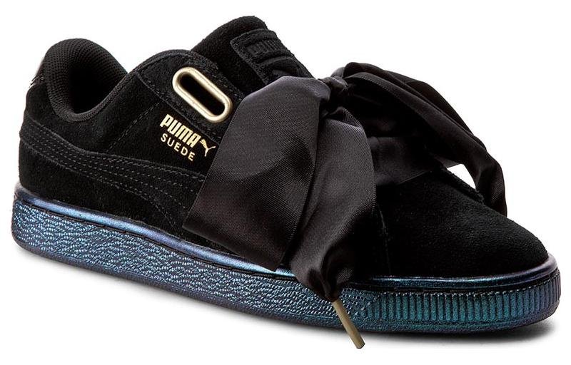 PUMA Suede Heart Satin Black 362714-03 - Image 3