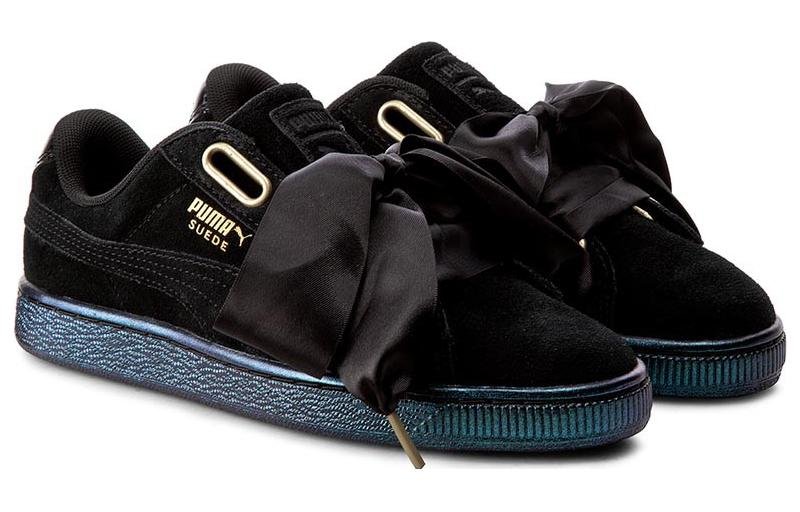 PUMA Suede Heart Satin Black 362714-03 - Image 4