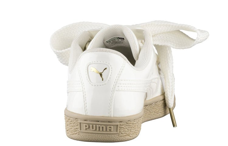 (WMNS) PUMA Basket Heart Marshmallow White 363073-06 - Image 3