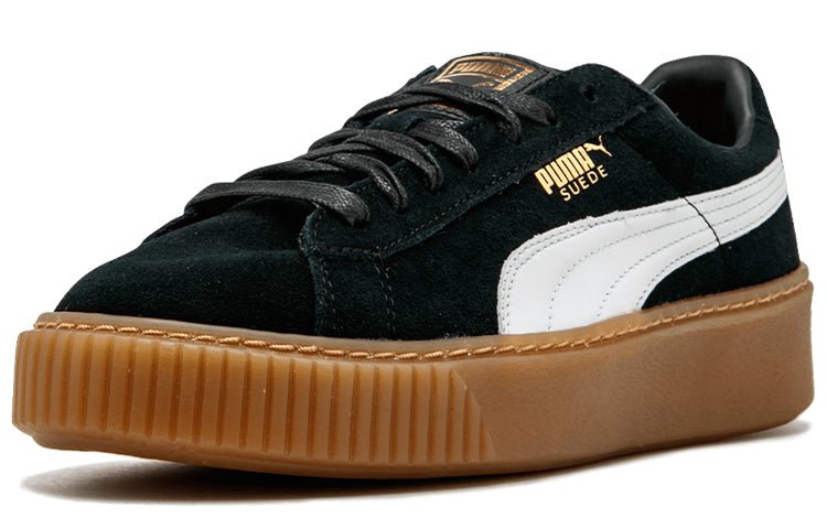 (WMNS) PUMA Suede Platform 'Black Gum' 363559-02 - Image 2
