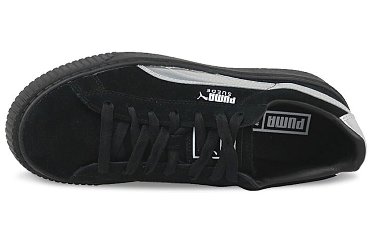 (WMNS) PUMA Suede Platform 'Black/Silver' 363649-01 - Image 5