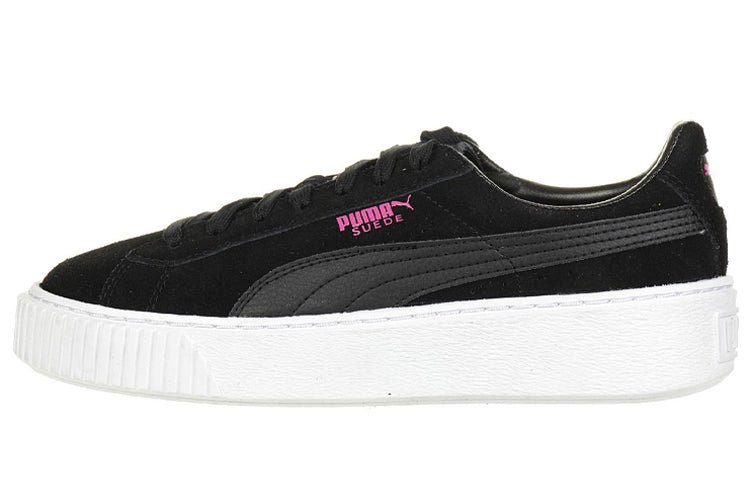 PUMA Suede Platform Jr Casual Shoes Black 363663-01 - Image 2