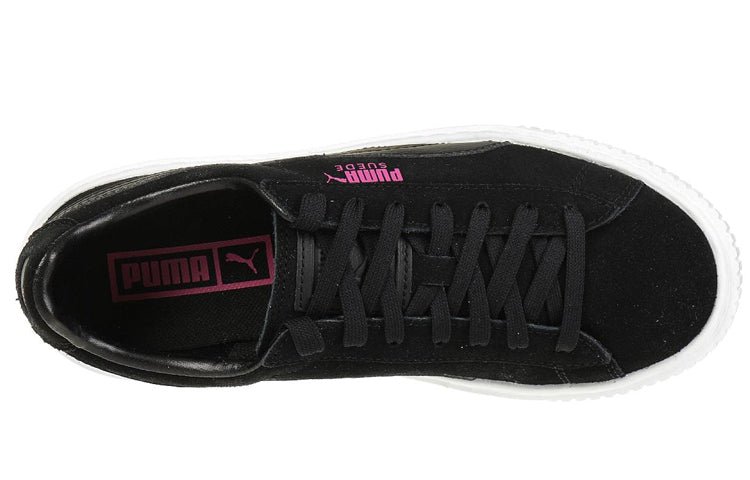PUMA Suede Platform Jr Casual Shoes Black 363663-01 - Image 4