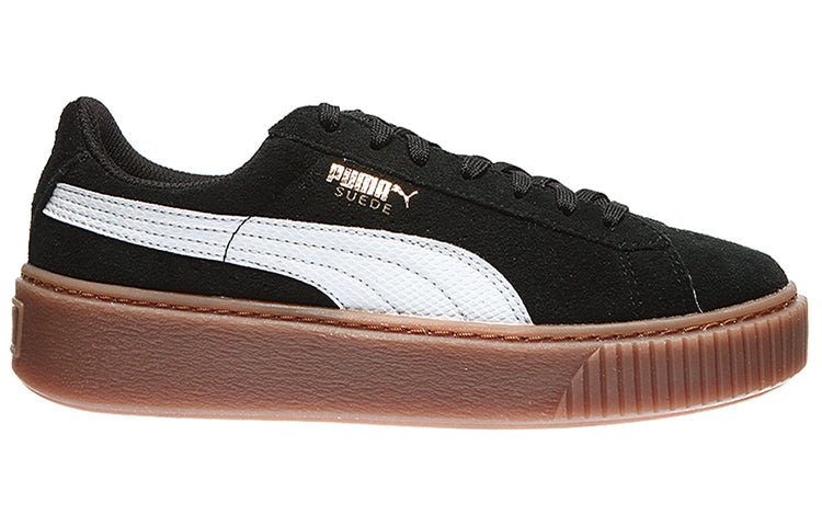 PUMA Suede Platform Sneakers 'Black Brown' 363906-02 - Image 2