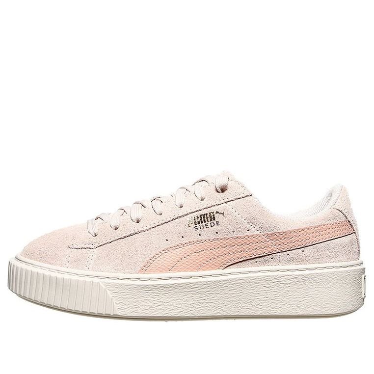 (GS) PUMA Suede Platform Jr 'Snake - Pearl' 363906-06