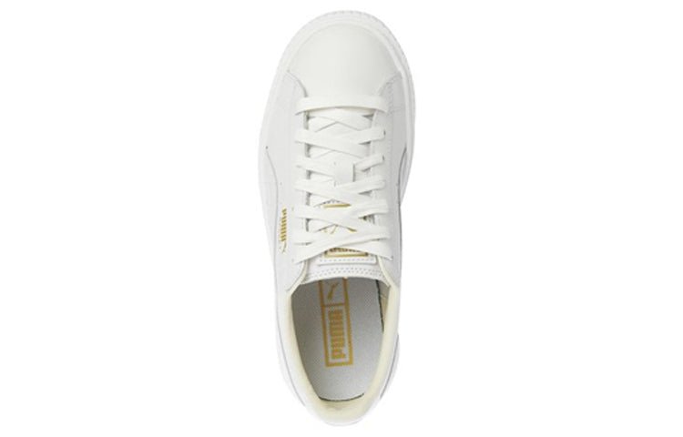 (WMNS) PUMA Basket Platform Core 'White Gold' 364040-04 - Image 4