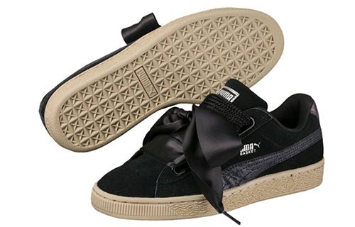 (WMNS) PUMA Suede Heart 'Safari - Black' 364083-03 - Image 4
