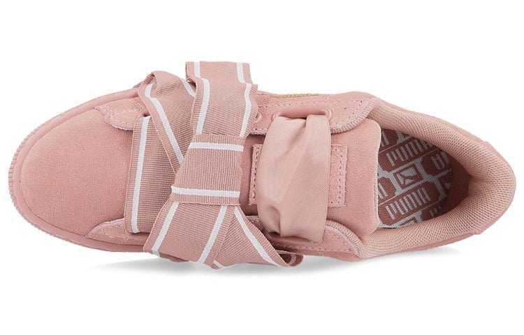 (WMNS) PUMA Suede Heart Satin II Cameo Brown 364084-03 - Image 3