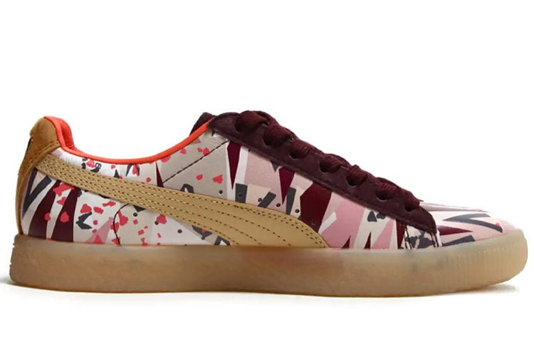 (WMNS) NATUREL x PUMA Clyde Board Shoes Multi-Color 364454-01 - Image 2