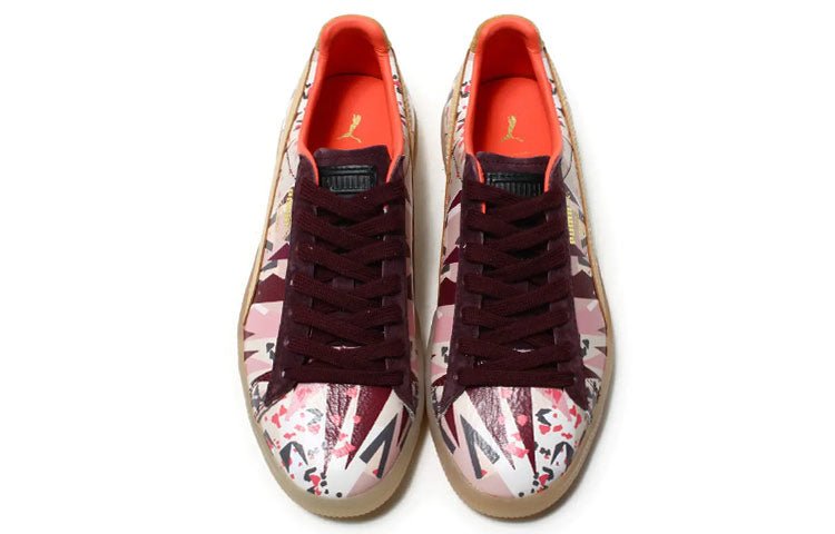 (WMNS) NATUREL x PUMA Clyde Board Shoes Multi-Color 364454-01 - Image 3