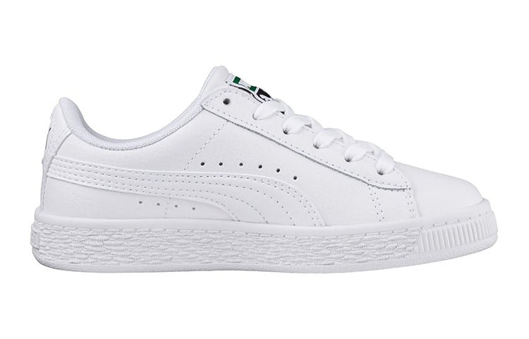 (GS) PUMA Basket Classic JR White 364503-04 - Image 2