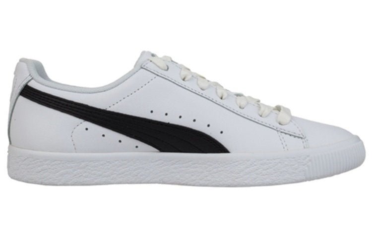 (WMNS) PUMA Clyde Core Foil 'White Black Gold' 364670-01 - Image 2