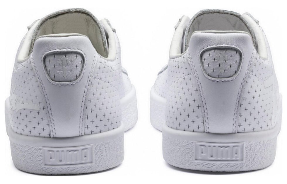 (WMNS) PUMA x Clyde Perforated Trapstar Shoes 'White' 364714-03 - Image 5