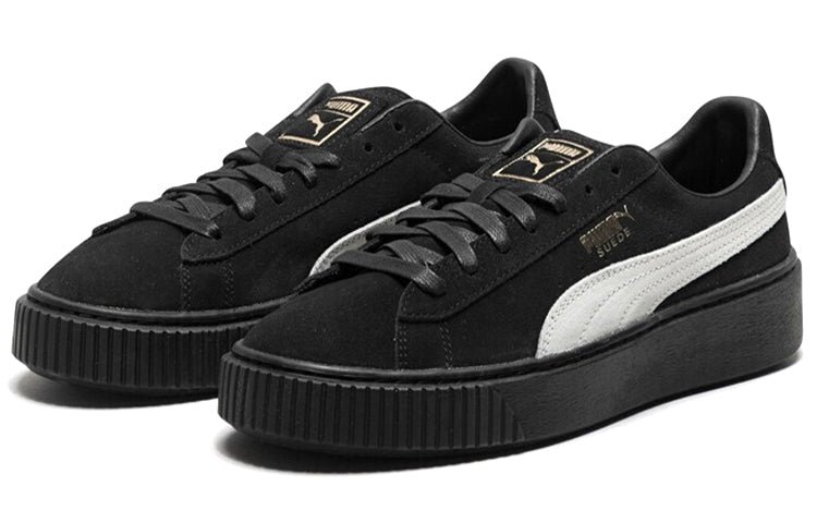 (WMNS) PUMA Suede Skate shoes 'Black White' 364718-03 - Image 3