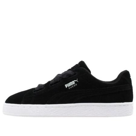 (GS) PUMA Suede Heart Sneakers Black/White 365009-03