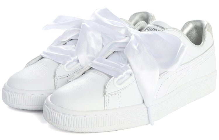 (WMNS) PUMA Suede Heart Crush White 365066-01 - Image 3