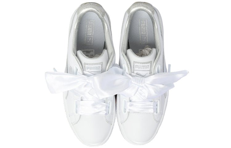 (WMNS) PUMA Suede Heart Crush White 365066-01 - Image 4