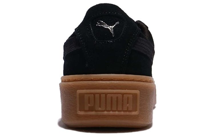 (WMNS) PUMA Suede Platform Animal Low Top Black 365109-01 - Image 3