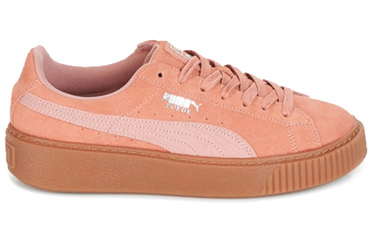 (WMNS) PUMA Suede Platform 'Pink Brown' 365109-02 - Image 2