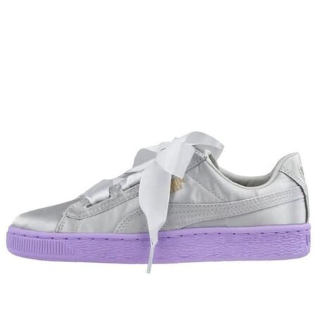 (GS) PUMA Basket Heart Tween 'Silver Purple' 365141-02