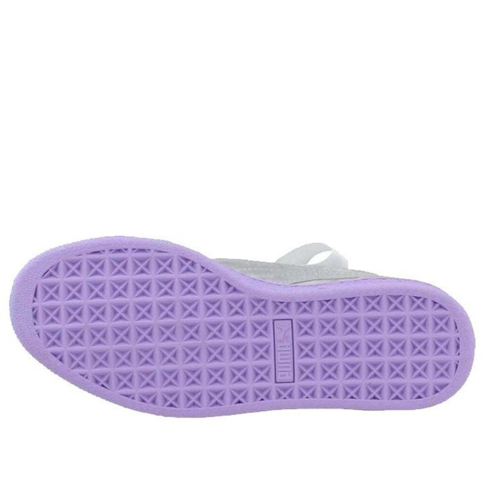 (GS) PUMA Basket Heart Tween 'Silver Purple' 365141-02 - Image 3