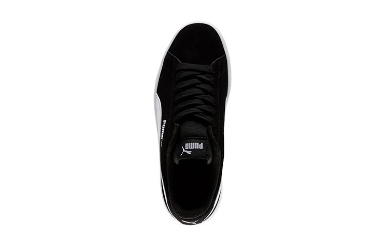 PUMA Smash V2 Suede Jr White/Black 365176-01 - Image 2
