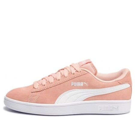 (GS) PUMA Smash V2 Suede 'Pink White' 365176-16