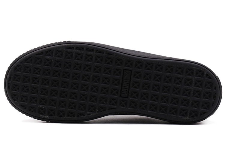 (WMNS) PUMA Basket Platform Summer Casual Shoes Black 365190-02 - Image 5