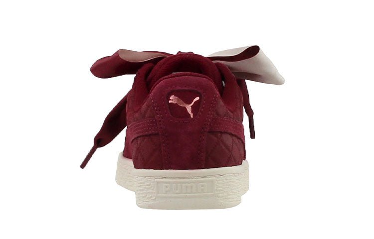 (WMNS) PUMA Suede Heart Quilt 'Cordovan' 365462-01 - Image 4