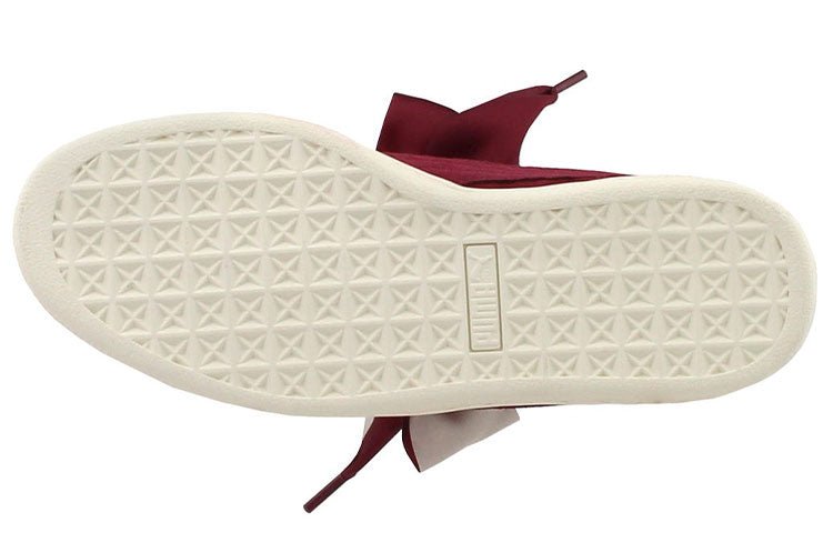 (WMNS) PUMA Suede Heart Quilt 'Cordovan' 365462-01 - Image 5