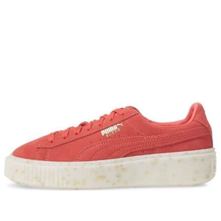 (WMNS) PUMA Suede Platform Board Shoes Red/Blue 365621-04