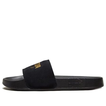 PUMA Leadcat Suede Slide 'Black Team Gold' 365758-01