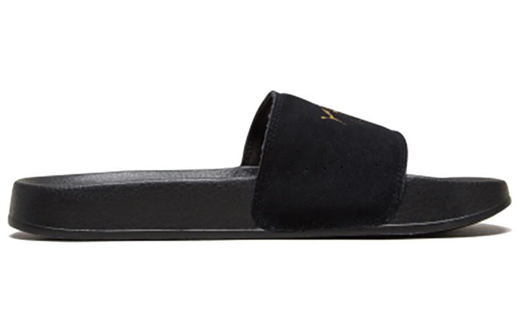 PUMA Leadcat Suede Slide 'Black Team Gold' 365758-01 - Image 2