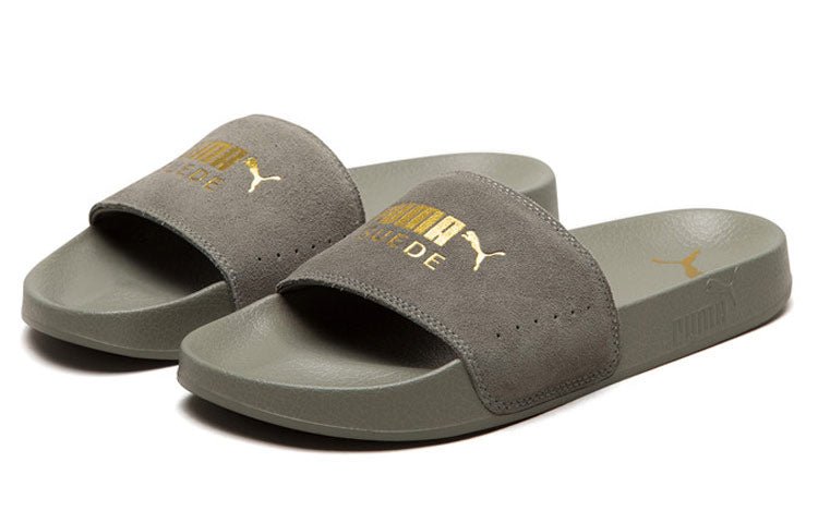 PUMA Leadcat Suede Slippers Grey 365758-03 - Image 4