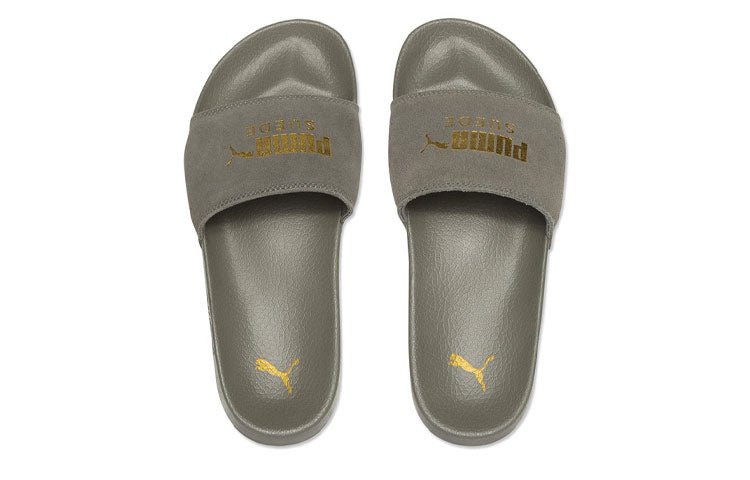 PUMA Leadcat Suede Slippers Grey 365758-03 - Image 5