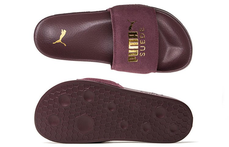 PUMA Leadcat Suede Slide 'Vineyard Wine' 365758-13 - Image 4
