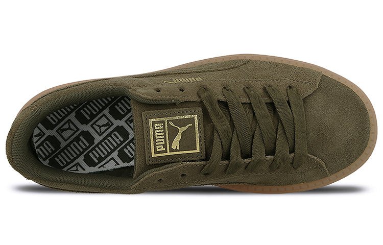 (WMNS) PUMA Suede Platform Trace 'Olive Night' 365830-03 - Image 5