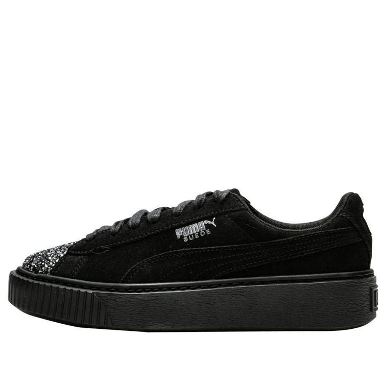 (WMNS) PUMA Suede Platform 'Crushed Gem - Black' 365866-01
