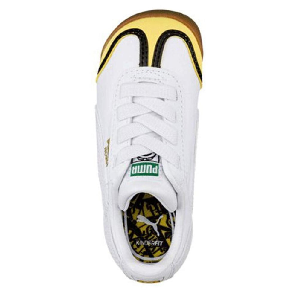 (TD) PUMA Minions x Roma Jr 'White Yellow' 365914-01 - Image 4