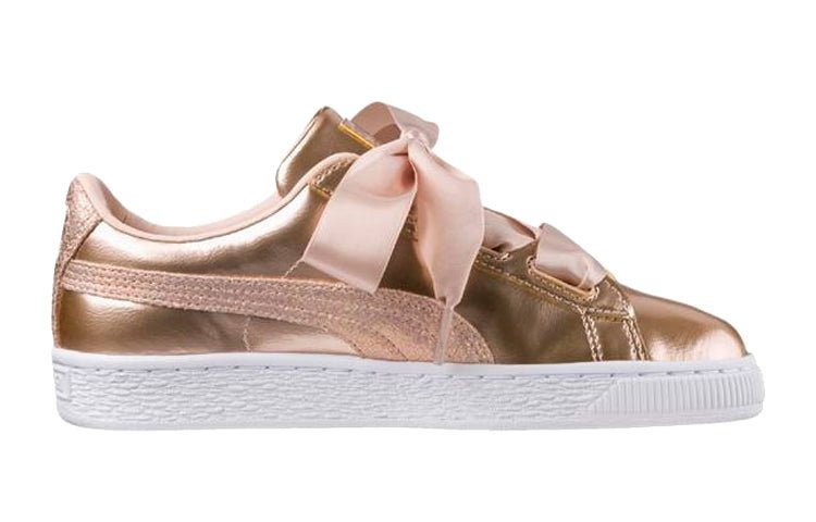 (GS) PUMA Basket Heart Lunar Lux 'Cream Tan' 365993-02 - Image 2