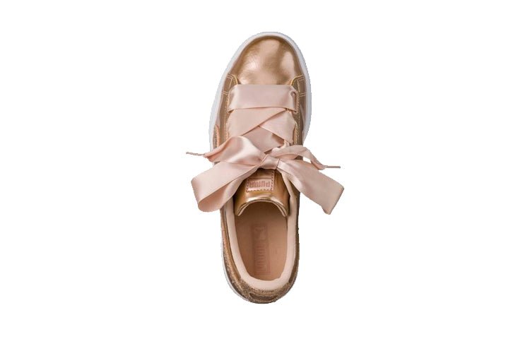 (GS) PUMA Basket Heart Lunar Lux 'Cream Tan' 365993-02 - Image 3