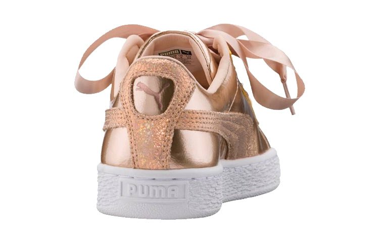 (GS) PUMA Basket Heart Lunar Lux 'Cream Tan' 365993-02 - Image 4