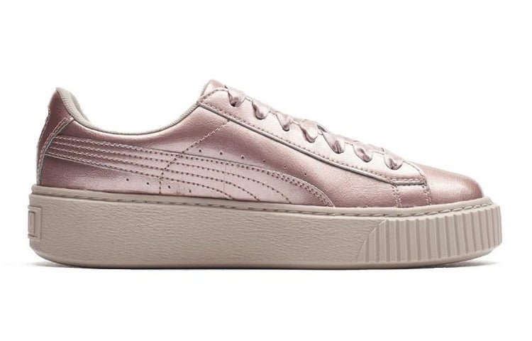 (GS) PUMA Basket Platform Metal Pink 366031-03 - Image 2