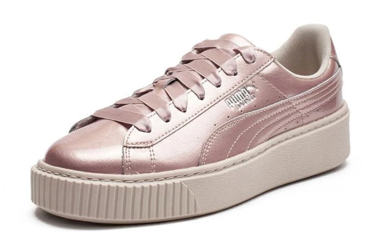 (GS) PUMA Basket Platform Metal Pink 366031-03 - Image 3