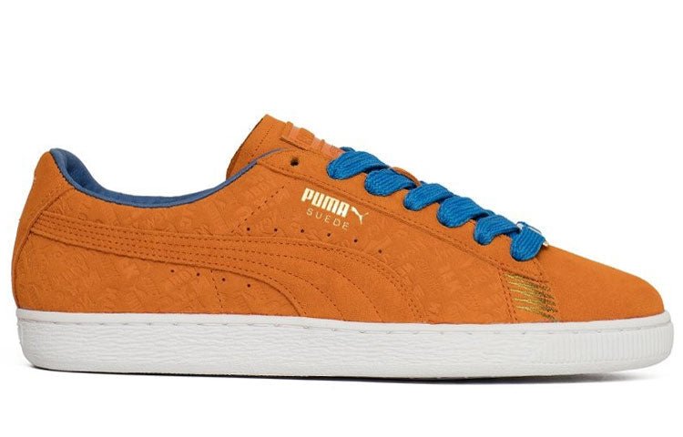 PUMA Suede Classic Nyc Casual Shoes Orange/Blue 366293-01 - Image 2