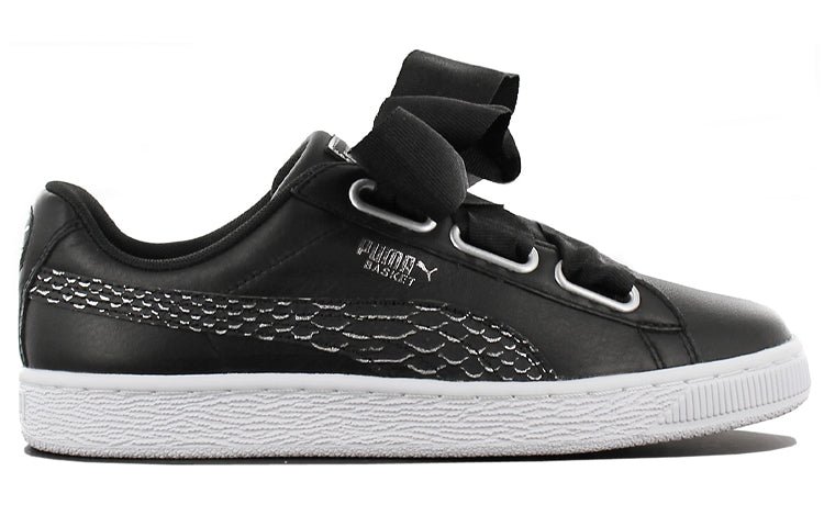 (WMNS) PUMA Basket Heart Oceanaire 'Black' 366443-01 - Image 2
