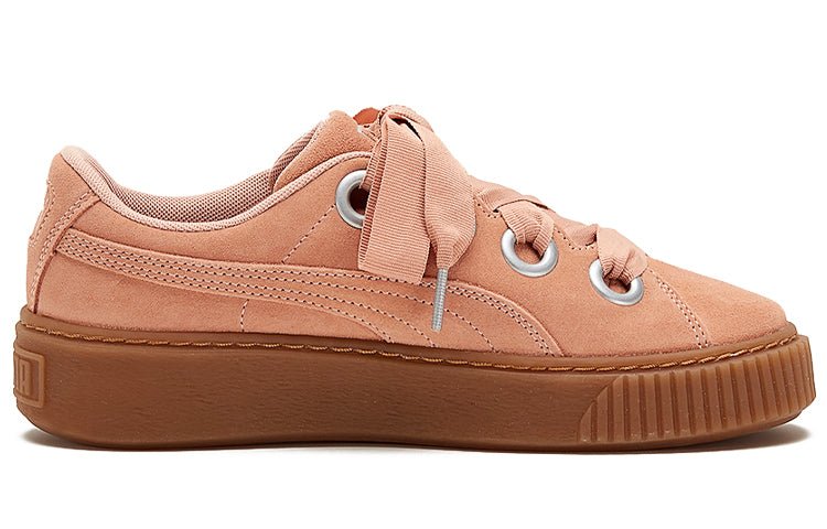 (WMNS) PUMA Platform Kiss Suede 'Red' 366461-03 - Image 2
